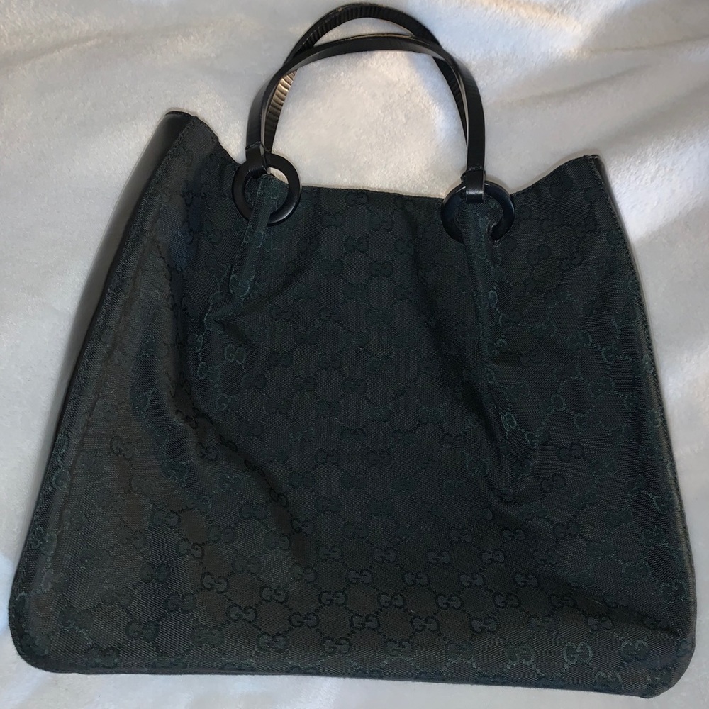 Authentic Black Gucci Tote Bag